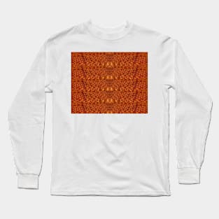 Orange Plumbing Pipes Digitally Altered Long Sleeve T-Shirt